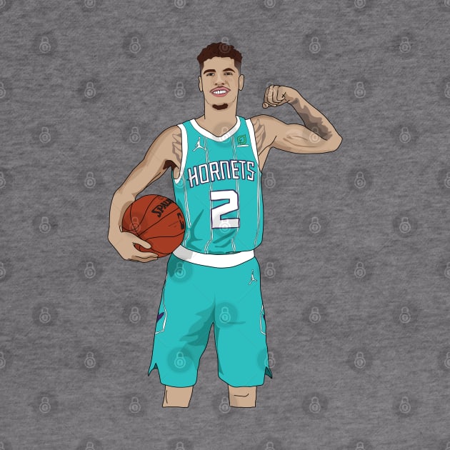 Lamelo Ball Charlotte Hornets by xavierjfong